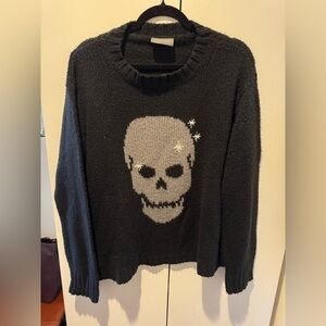 Wooden Ships Black Skull Sweater